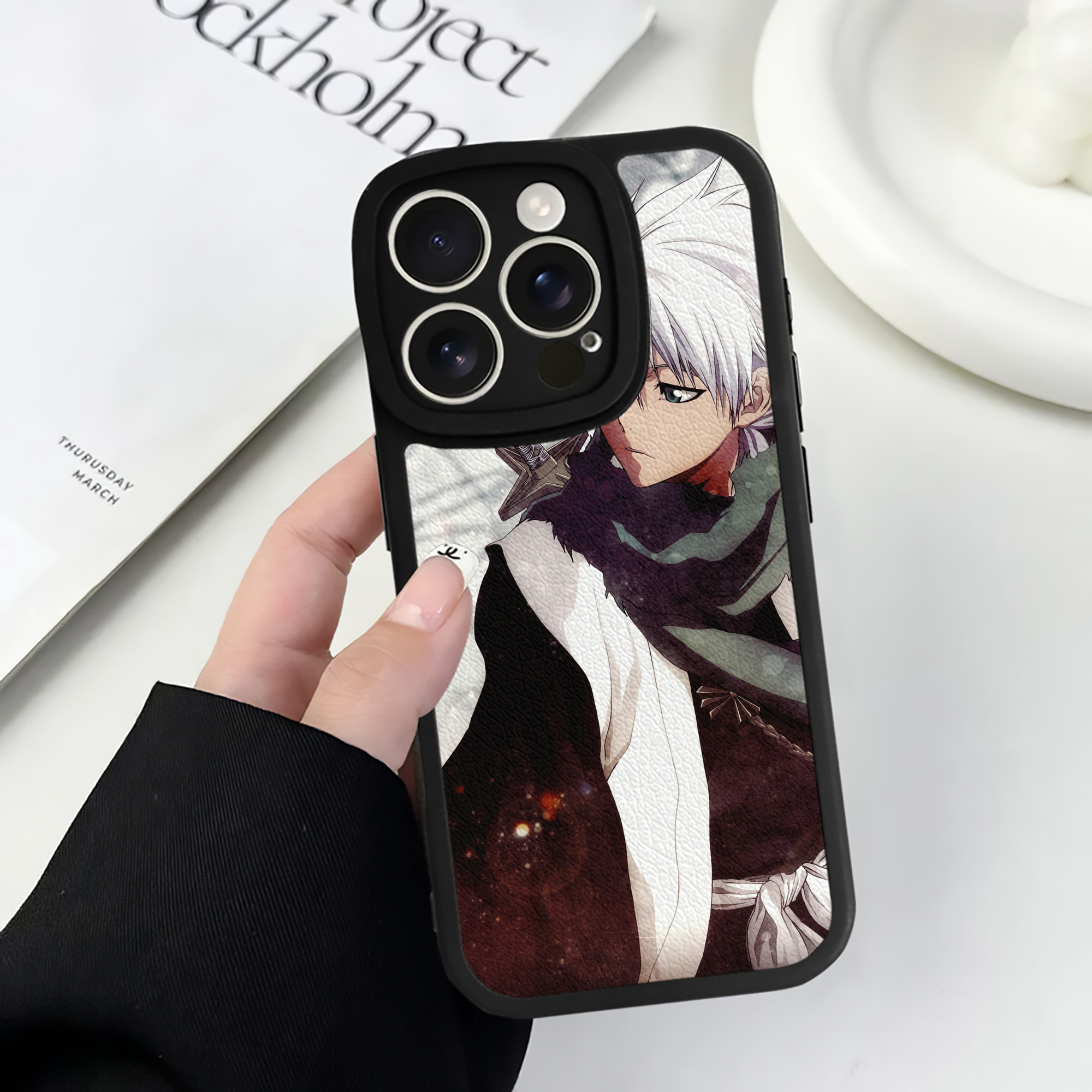（画像用） ブリーチ BLEACH 【iPhone 16シリーズ対応】シリコンスマホケース（レザー調） 材質：シリコン
